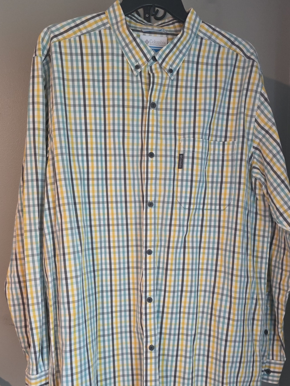 Columbia Men’s Plaid Button-Down Shirt Size 2XT